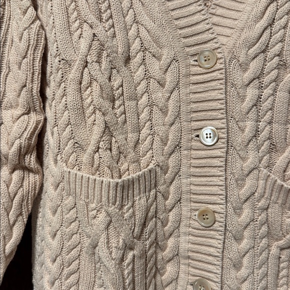 J.Crew Cable Knit Cardigan Sweater - Picture 2 of 4